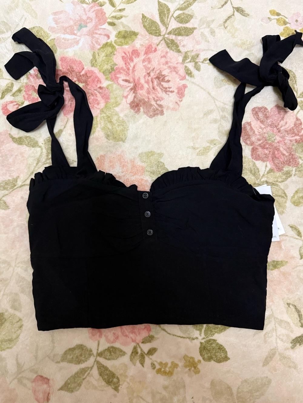 Katie J NYC Bow Strap Smocked Crop Top for Girls PURCHASE PRICE GOES TO Charity